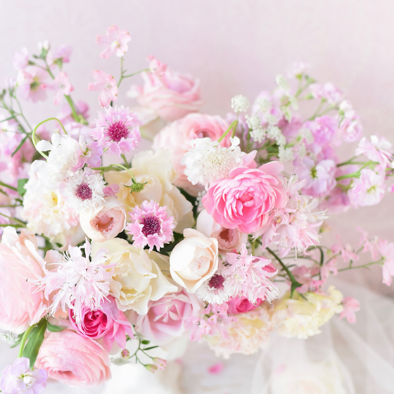 ピンクのお花専門フラワースタジオフローラフローラオンラインストアイメージ