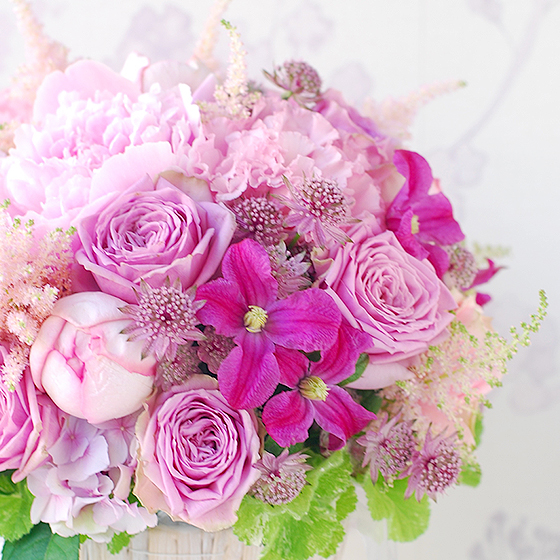 ピンクのお花専門フラワースタジオフローラフローラオンラインストアイメージ